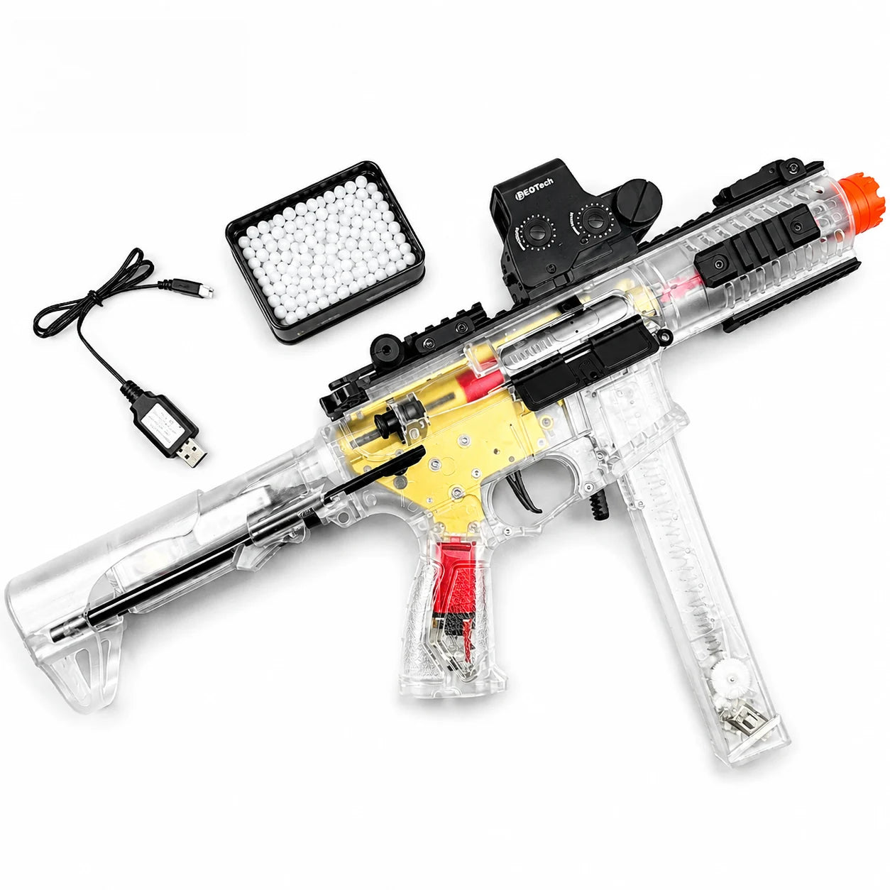 ARP9 Gel Blaster Transparent-Gold Version Toy Gun ARP9 Gel Blaster Transparent-Gold Version Toy Gun
